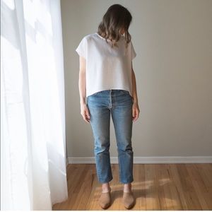 Only Child Alta Top in Salt Cotton Gauze (XS/S)